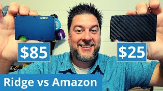 RIDGE wallet vs Amazon recommended Rossm wallet Battle of the thin Minimalist wallets tested 317 [upl. by Keever460]