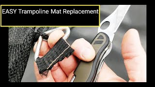 Trampoline Mat Replacement amp One Secret Trick [upl. by Akaenahs]