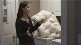 Housekeeping Instructions  How to Wash a Down Comforter [upl. by Arratoon551]