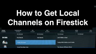 How to Watch Local Channels and Live TV on Firestick [upl. by Cohbert621]