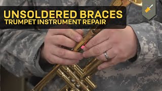 Unsoldered Braces Trumpet Instrument Repair [upl. by Barsky985]