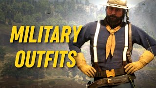 MILITARY OUTFITS Red Dead Online US Army Outfit amp Civil War Outfits [upl. by Hayikaz]