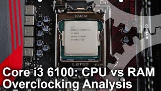 Core i3 6100 44GHzRAM Overclocking Benchmark Analysis [upl. by Daenis]