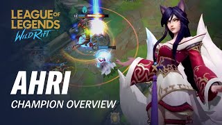 Ahri Champion Overview  Gameplay  League of Legends Wild Rift [upl. by Einnaej]