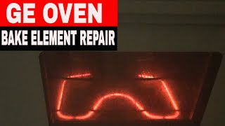 HOW TO REPLACE THE BAKE ELEMENT IN A GE OVEN [upl. by Aissatsan]