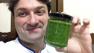 Pesto a la Genovesa receta italiana original [upl. by Rickey162]