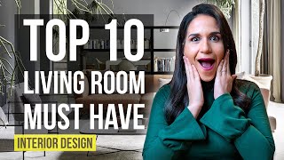 Top 10 Interior Design Ideas and Home Decor for Living Room [upl. by Adehsor]