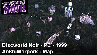 Discworld Noir  AnkhMorpork  Map  PC  1999 [upl. by Irv]