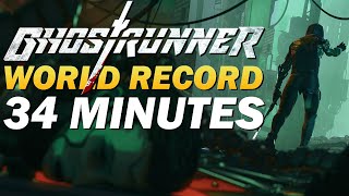 Ghostrunner Any Inbounds Speedrun in 3433 Former World Record [upl. by Romain]