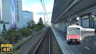 4K Cabride RER B MassyPalaiseau  Aéroport Roissy CDG 1 [upl. by Oiralednac824]