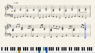 Sweden Minecraft  Piano Sheet Music [upl. by Aaronson663]