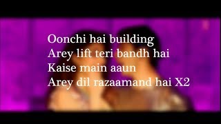 LYRiCSOonchi Hai Building 20 Full Lyrical Video – Judwaa 2  Anu Malik Neha Kakkar [upl. by Karp486]