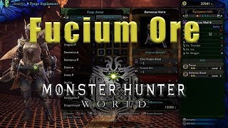 Fucium Ore farming Monster Hunter World  Fucium Ore MHW [upl. by Yelena]