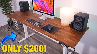 The Cheapest Motorized DIY Standing Desk On Amazon [upl. by Nanete]