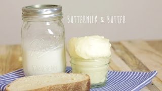 Homemade Cultured Butter amp Buttermilk [upl. by Renado339]