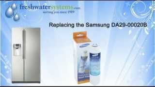 How To Replace the Samsung DA2900020B Refrigerator Water Filter [upl. by Aicenert72]