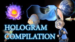 Best quality 3D hologram compilation for hologram projector [upl. by Rivkah]