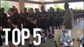 My Top 5 US Army Cadences Must Listen [upl. by Nellda790]