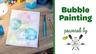 DIY Bubble Painting  Crayola Summer Maker Series [upl. by Ellennahs803]