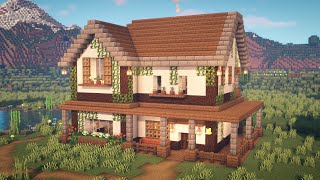 Minecraft  How to Build a Farmhouse [upl. by Bannerman]