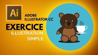 Comment faire une simple illustration avec Illustrator Tuto Illustrator [upl. by Laud]