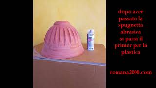 TUTORIAL SU COME VERNICIARE VASI E COSE DI PLASTICA [upl. by Painter]