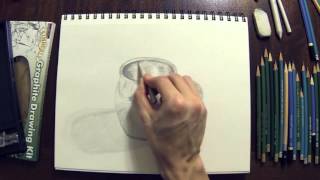 Copper Cup Drawing  Time Lapse [upl. by Nnylsaj]