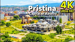 Pristina Kosovo in 4K UHD Drone [upl. by Eidur]