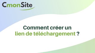 Comment créer un lien de téléchargement [upl. by Lytsirk]