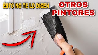 Cómo Reparar y Pintar Paredes Viejas  RÁPIDO Y FÁCIL [upl. by Aizitel]