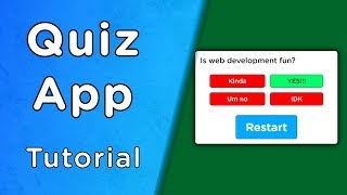 Build A Quiz App With JavaScript [upl. by Oj]