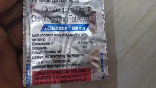 Lonazep MD Tablet Uses  All Details amp Clonazepam Benefits Side Effects [upl. by Nosila517]