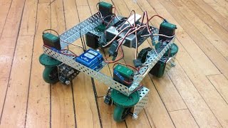 VEX Remotecontrolled Swerve Drive Robot [upl. by Arihsak156]