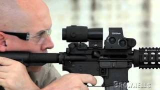 Brownells  EoTech  Positioning Reticle within 3X Eotech Magnifier [upl. by Cleaves]