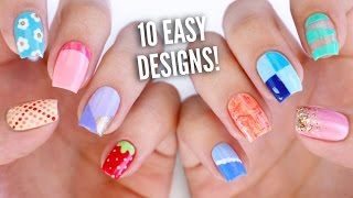 10 Easy Nail Art Designs for Beginners The Ultimate Guide 4 [upl. by Troxell]