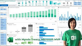 Interactive Excel HR Dashboard  FREE Download [upl. by Irok]