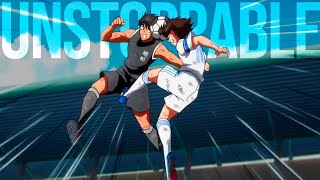 Tsubasa VS Hyuga  Captain Tsubasa「ＡＭＶ」Unstoppable [upl. by Arayk]