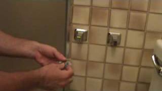 How to replace a toilet paper holder Installing a toilet paper holder [upl. by Akcirre126]