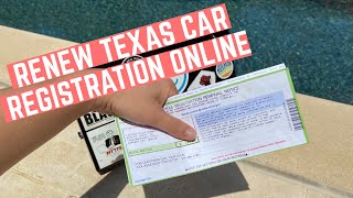 How to Renew Texas Car Registration Online [upl. by Mazman866]