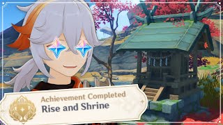 Rise and Shrine Secret Achievement EVERY PRIMOGEMS COUNTS Genshin Impact Inazuma Guide Patch 20 [upl. by Vedi]