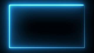 Motion Made  Free Neon lights rectangle frame animated loop background [upl. by Row103]