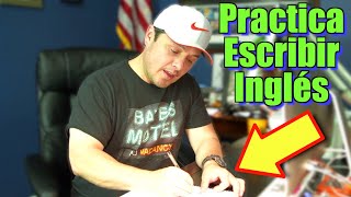 Cómo PRACTICAR ESCRIBIR en inglés  Simple ejercicio [upl. by Cally39]