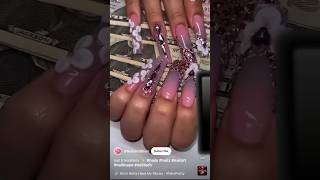 Nail Transition 💅✨ not mine  nailsnaildesign nailartlikesubscriberoadto1kyoutubeshorts [upl. by Sirad276]