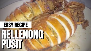 HOW TO COOK RELLENONG PUSIT  EASY RECIPE [upl. by Htez]