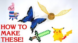 3D Pen Art  5 EASY Ideas for Beginners [upl. by Nhepets]