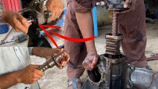 Hino Steering Gear Box Rebuild How to Repair Gear Box  Amazing Work [upl. by Ramirol]