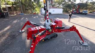 Zone Group  Mini Crawler Crane  Spider Crane 424 [upl. by Akiemahs]