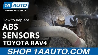 How to Replace ABS Wheel Speed Sensor 0612 Toyota RAV4 [upl. by Delbert956]