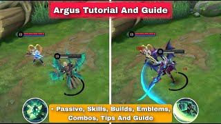 How To Use Argus Mobile Legends  Advance Tips Guide amp Combo [upl. by Solley355]