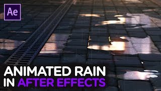 Animated Rain in After Effects  Tutorial [upl. by Attekal11]